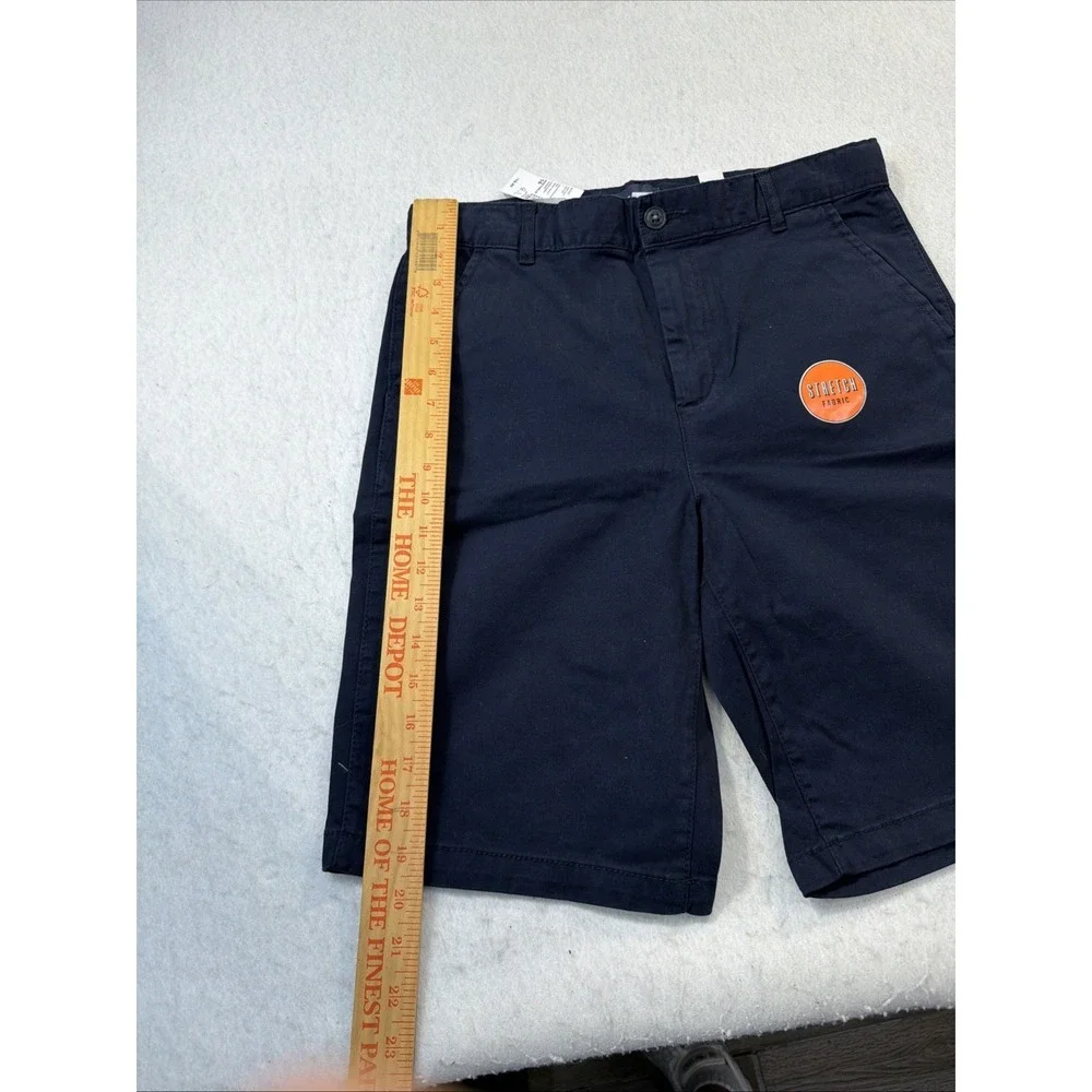 The Children's Place Navy Blue Uniform Stretch Chino Shorts Boys Size 16 New